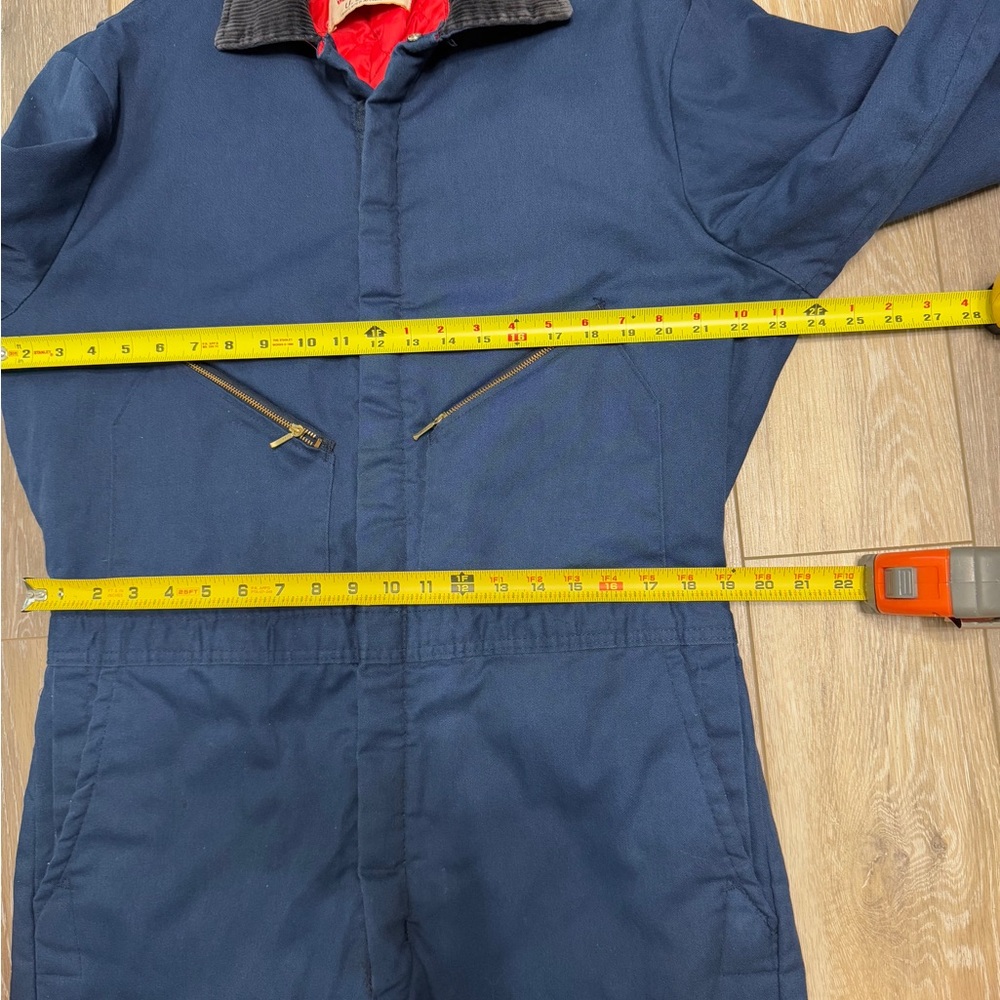 Vintage Walls Navy Blizzard Pruf  jumpsuit with Quilted Insulated. Blizzard Pruf - Picture 8 of 12
